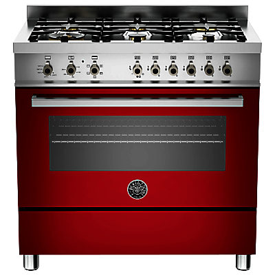Bertazzoni Professional Series 90cm Dual Energy Single Range Cooker Red